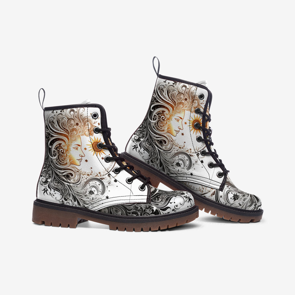 Hippie Art Zone - Sun Goddess Casual Leather Lightweight Boots