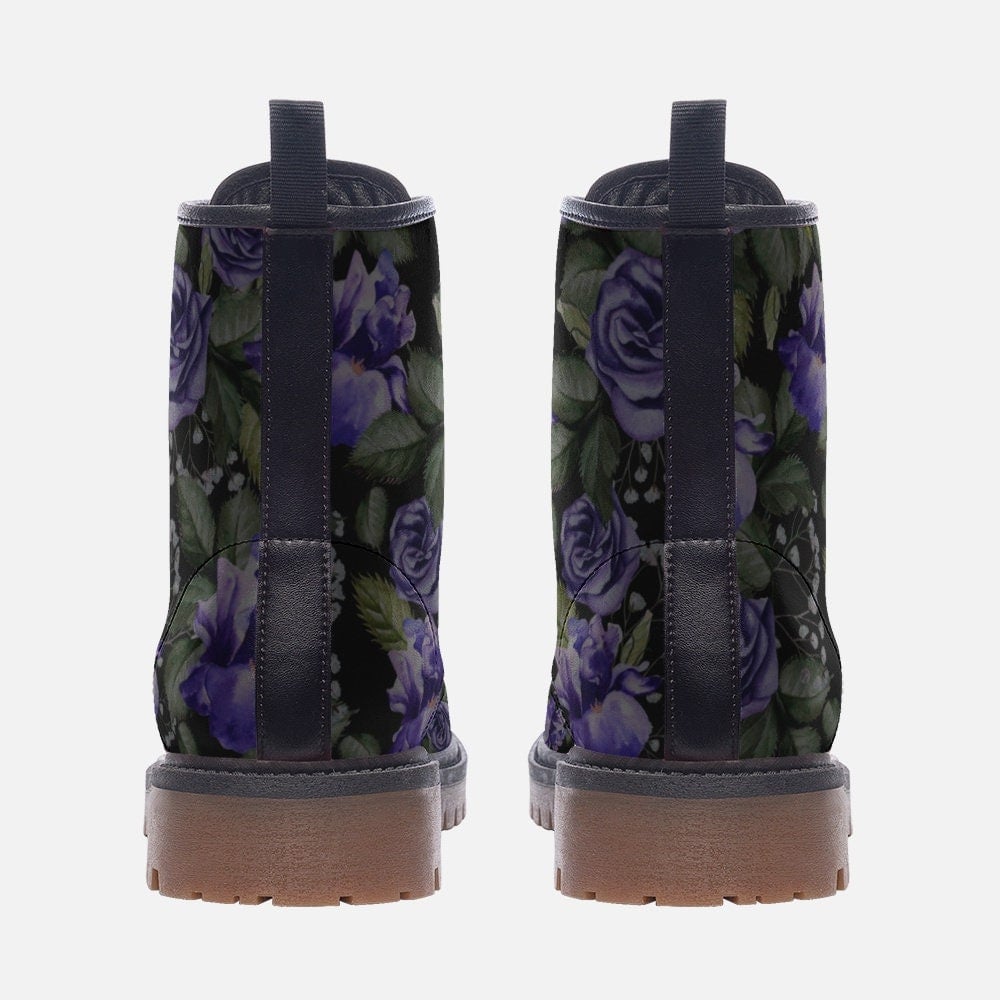 Hippie Art Zone - Purple Roses Boots.