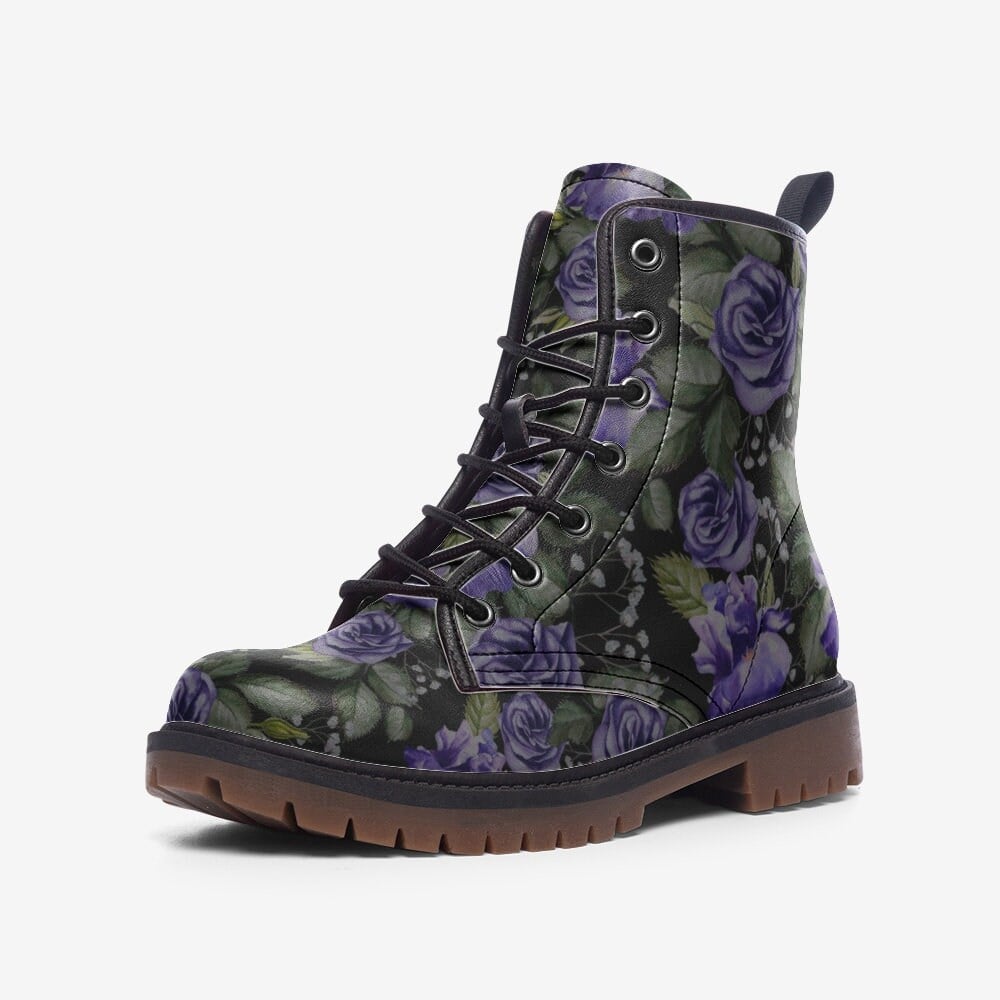 Hippie Art Zone - Purple Roses Boots.