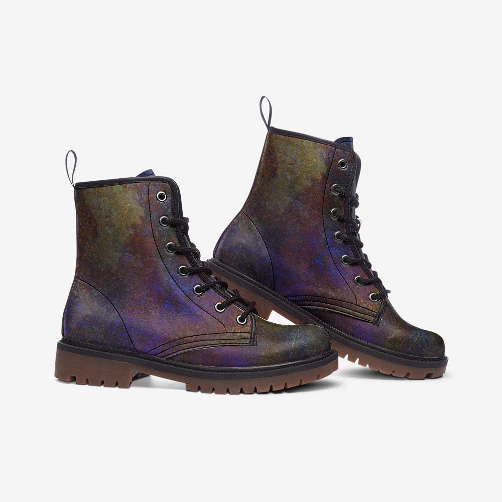 Hippie Art Zone - Laced Vintage Vibes Vegan Leather Boots