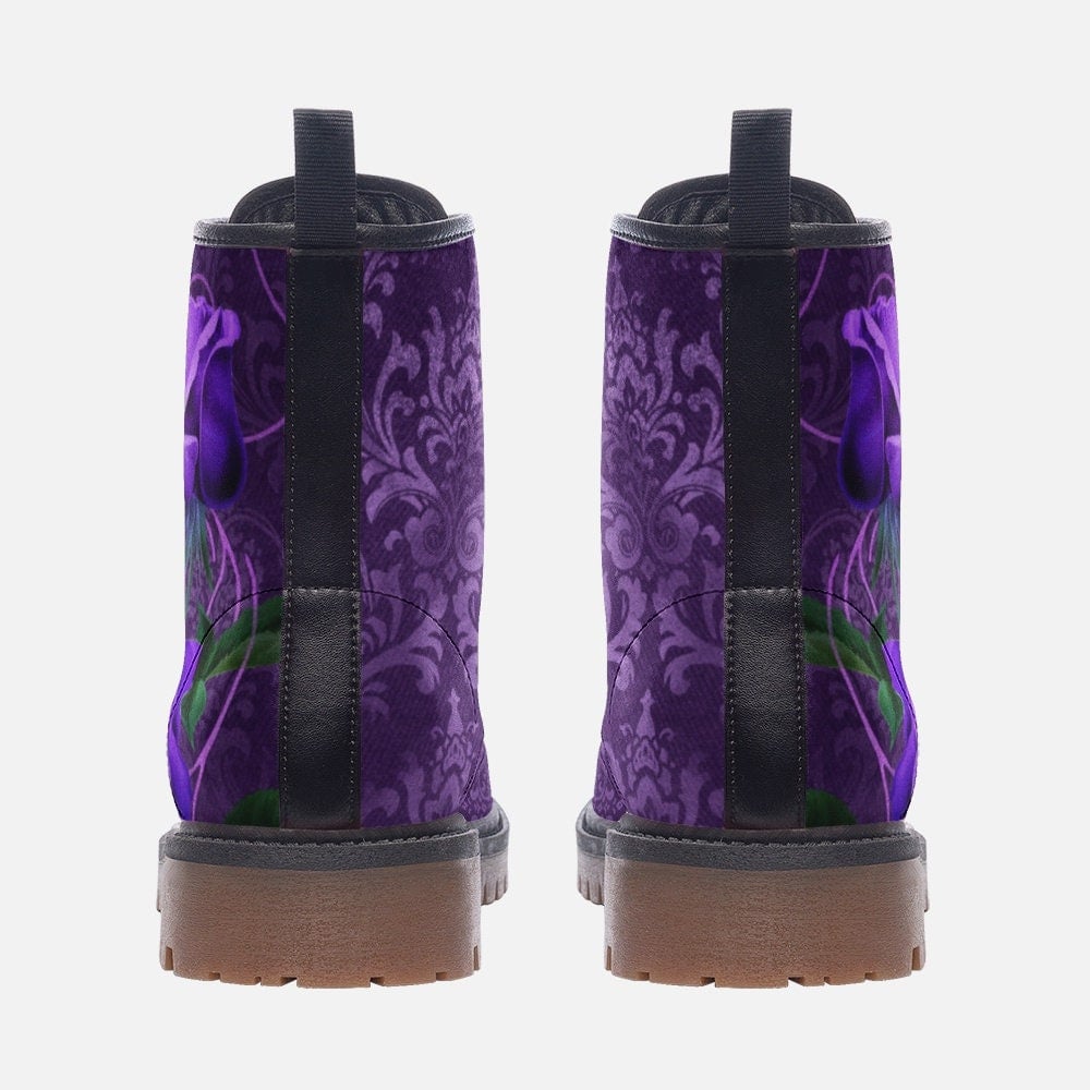 Hippie Art Zone - Lilac Damask & Roses Boots