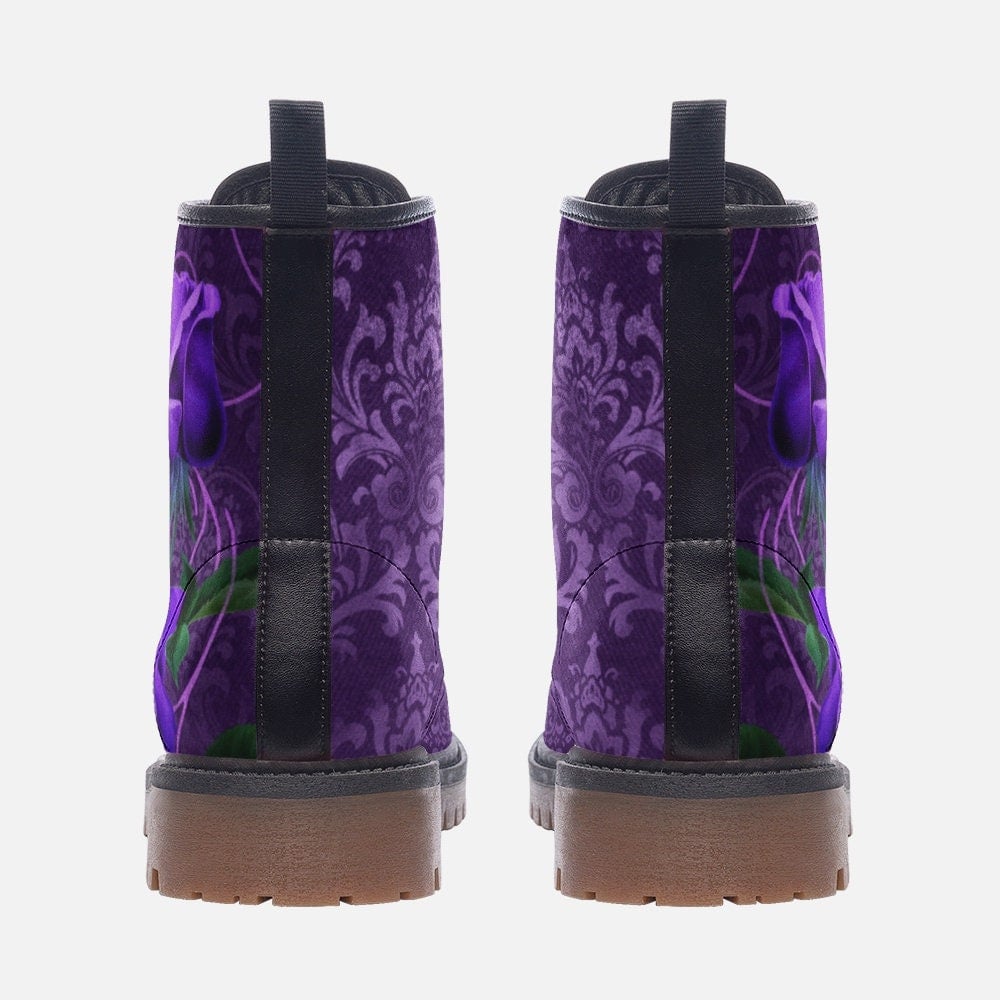 Hippie Art Zone - Lilac Damask &amp; Roses Boots