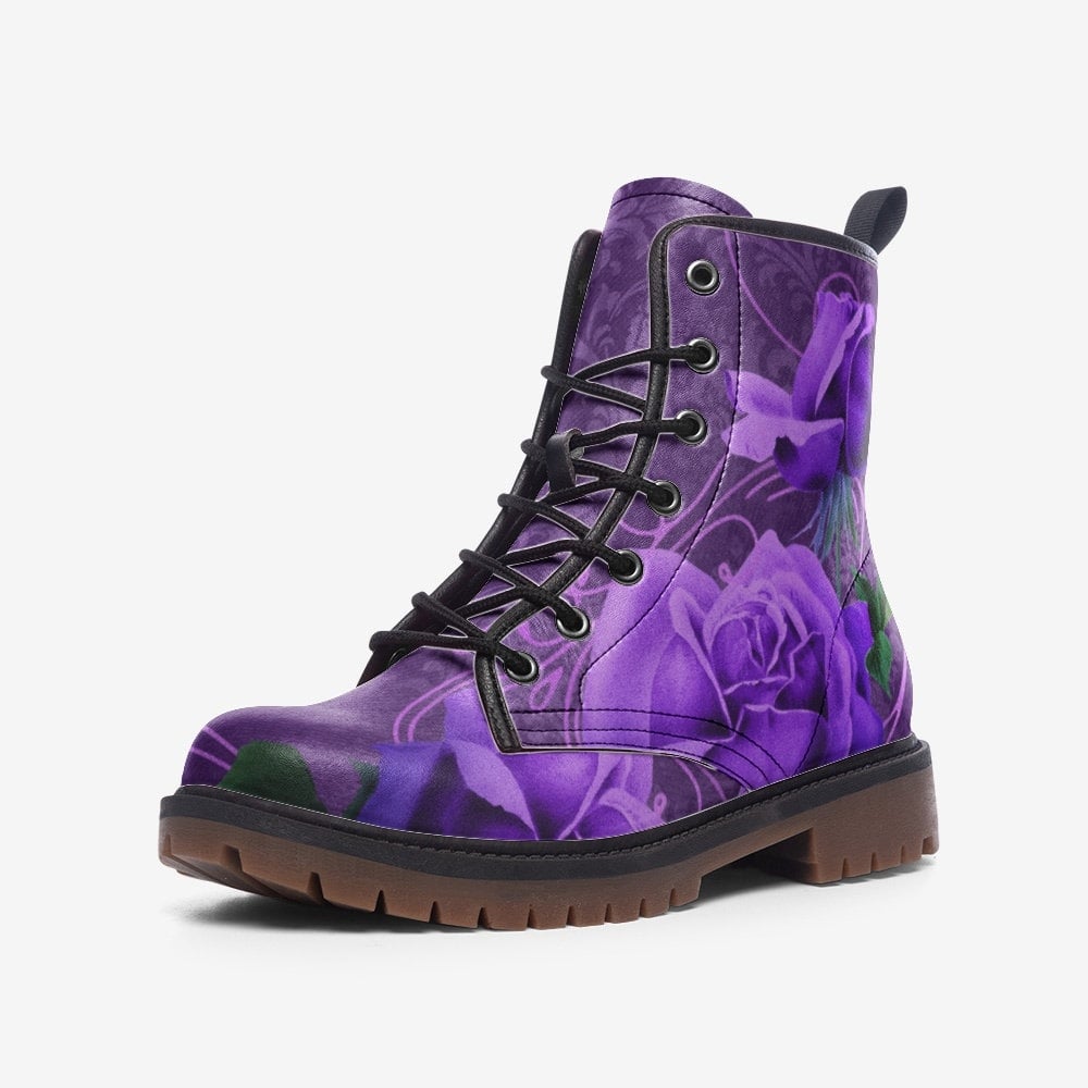 Hippie Art Zone - Lilac Damask & Roses Boots
