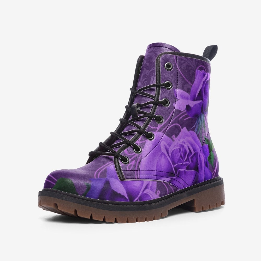 Hippie Art Zone - Lilac Damask &amp; Roses Boots