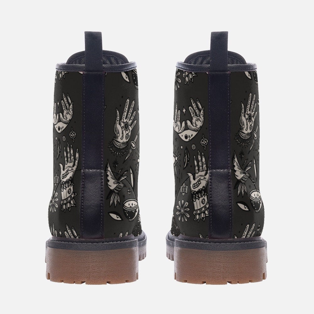 Hippie Art Zone - Gothic Pattern | Goblincore Boots | Alchemy Boots