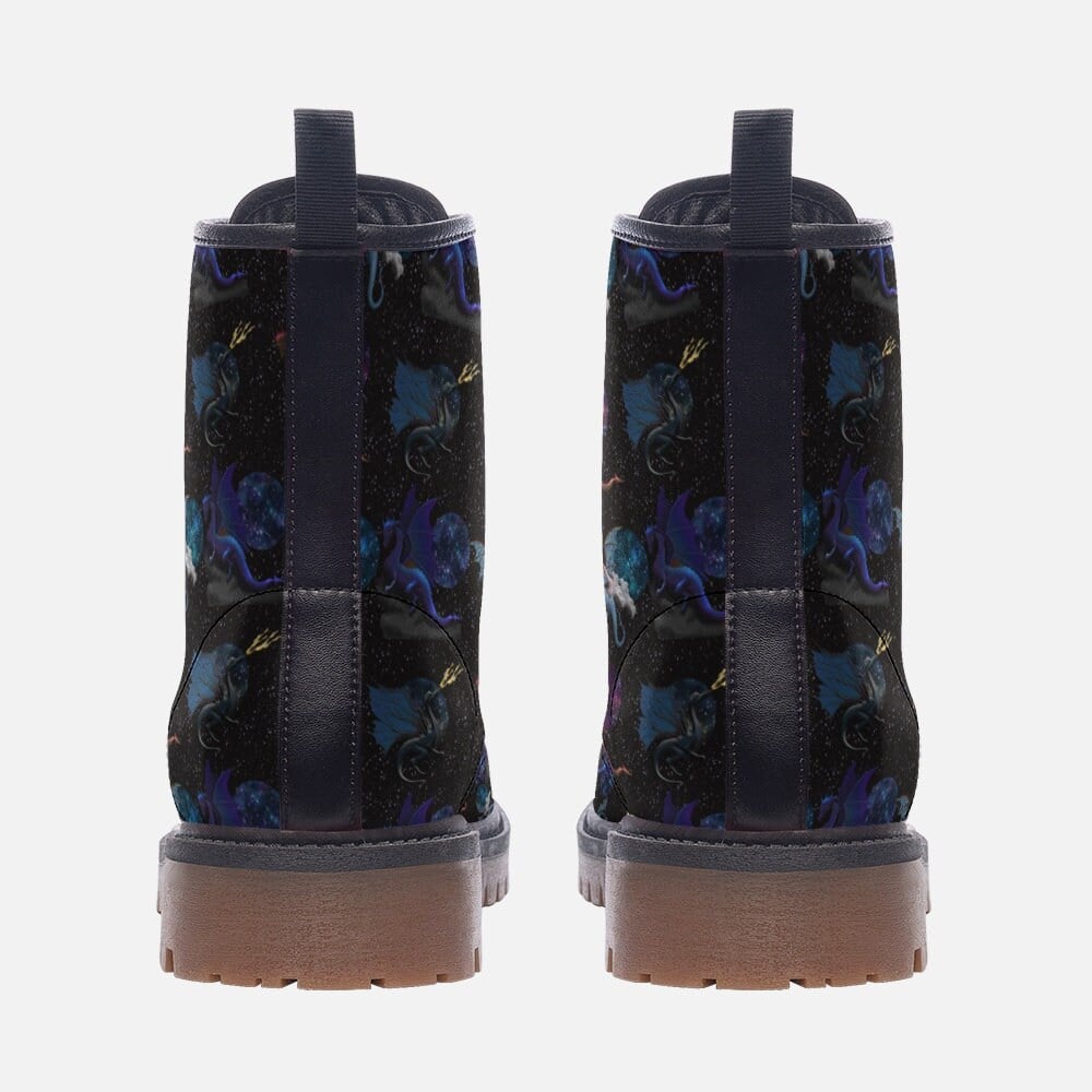 Hippie Art Zone - Dragons In Space Vegan Leather Boots