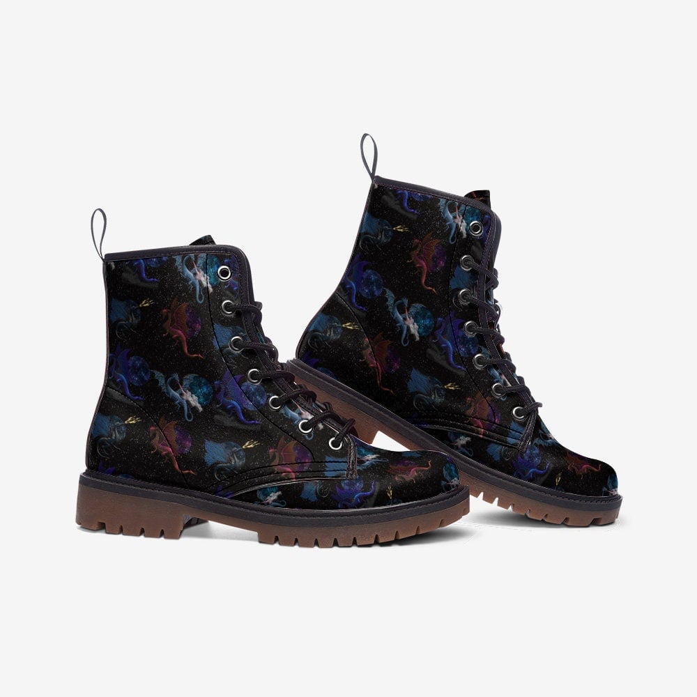 Hippie Art Zone - Dragons In Space Vegan Leather Boots