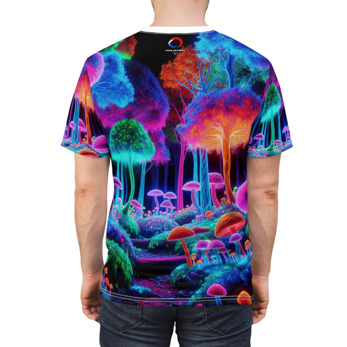 hippieartzone T-Shirt Leonardo Bellini - Blacklight Reactive Apparel