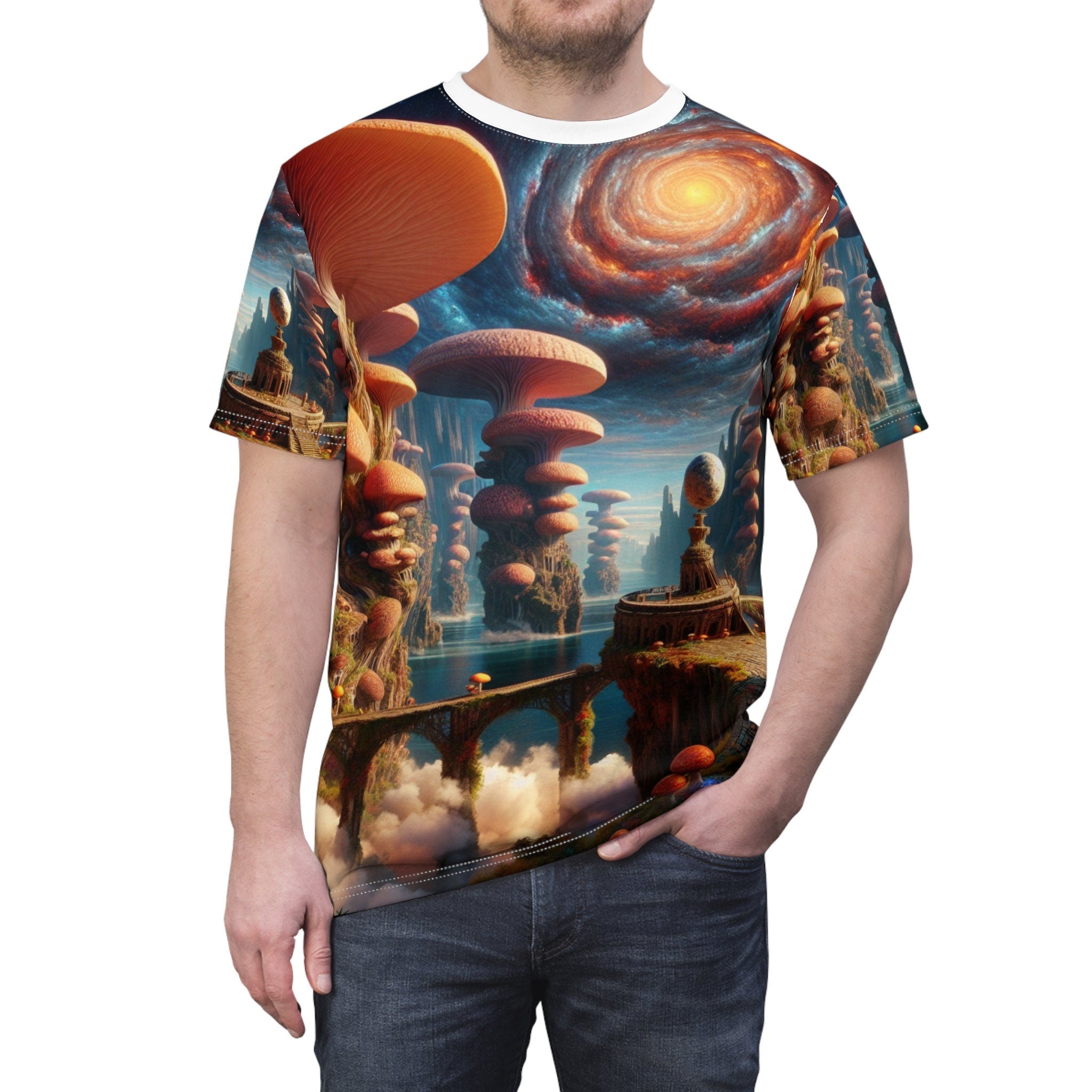 hippieartzone T-Shirt Leonardo Caravaggio - Psychedelic Streetwear Tee