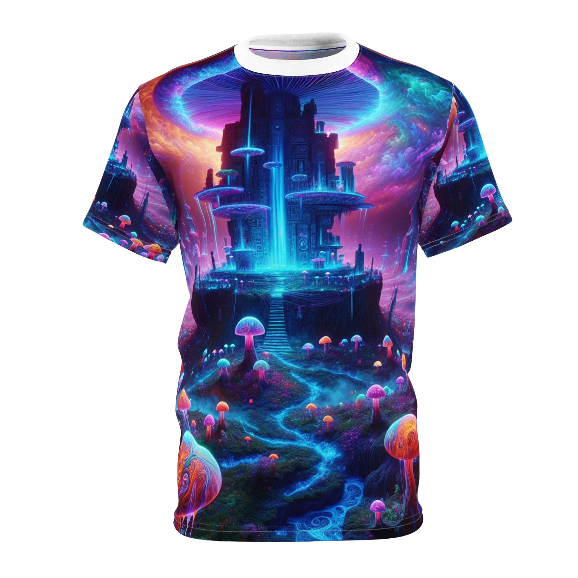 hippieartzone T-Shirt Eloise Pomeroy - Blacklight Reactive Apparel