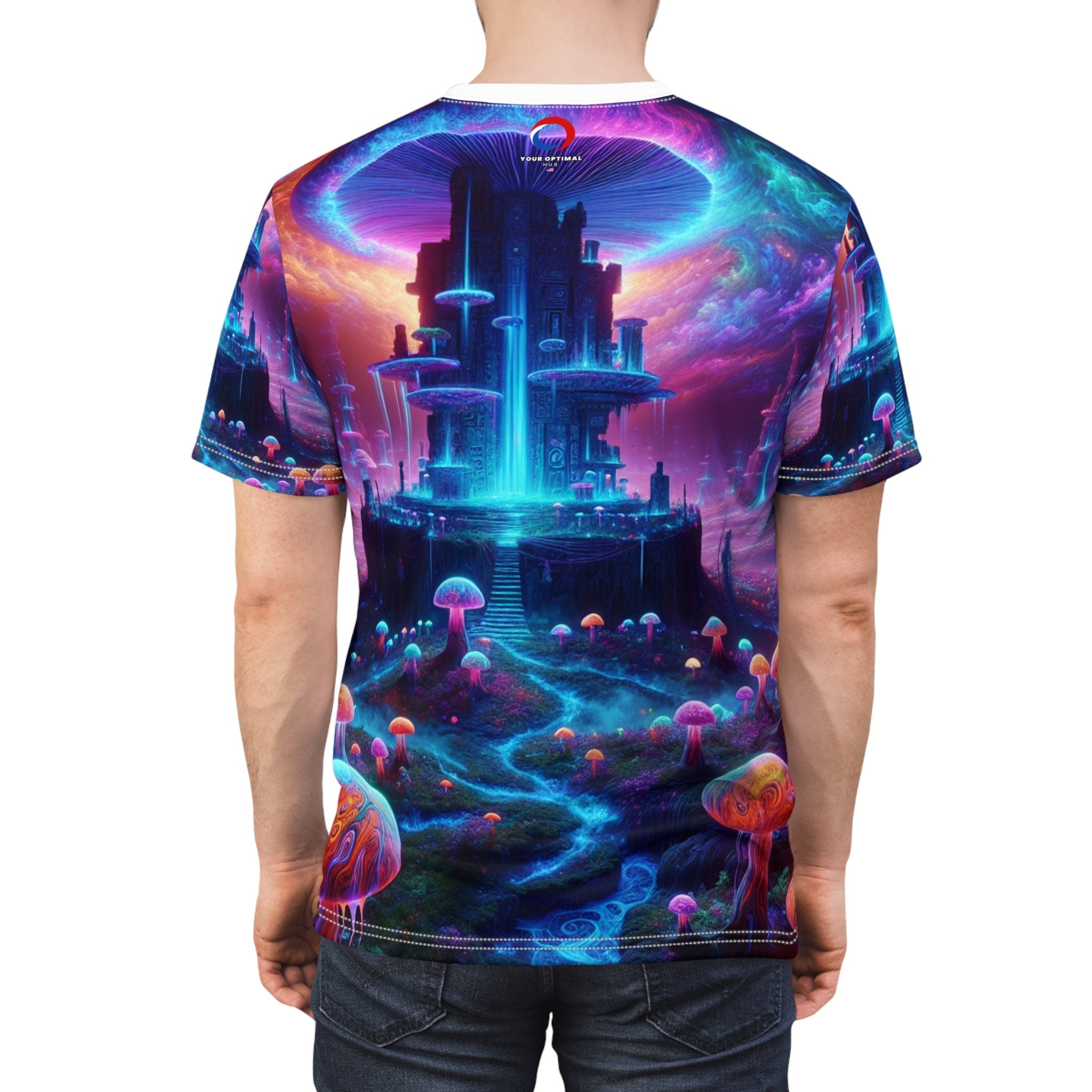 hippieartzone T-Shirt Eloise Pomeroy - Blacklight Reactive Apparel