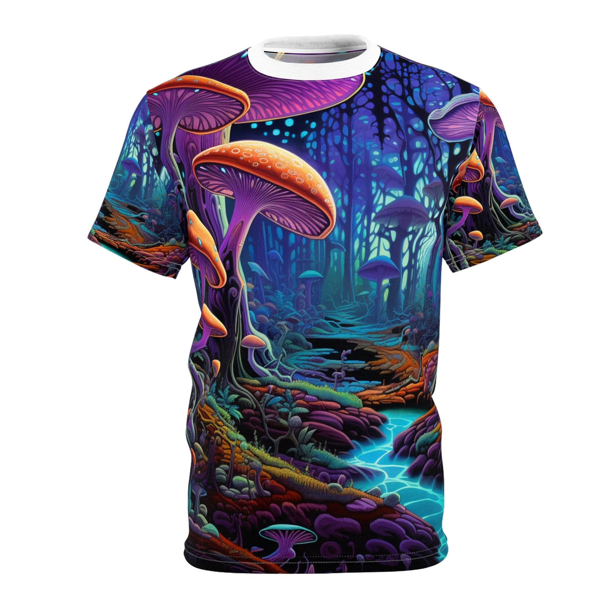 hippieartzone T-Shirt Leonardo Bellini - Unique Blacklight Fashion Tee