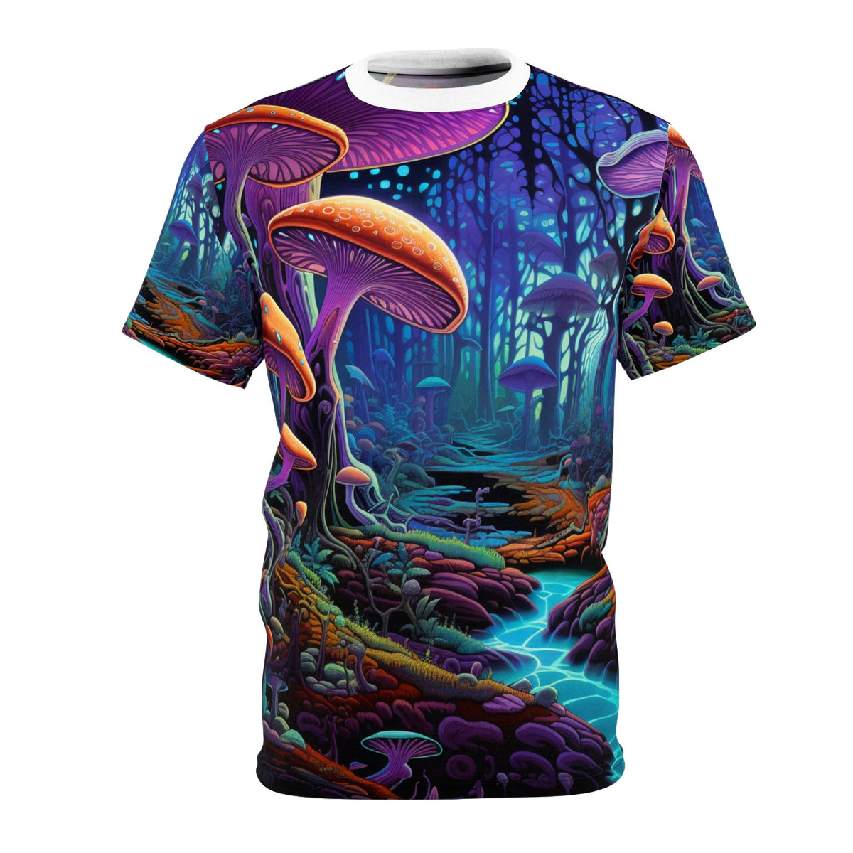 hippieartzone T-Shirt Leonardo Bellini - Unique Blacklight Fashion Tee