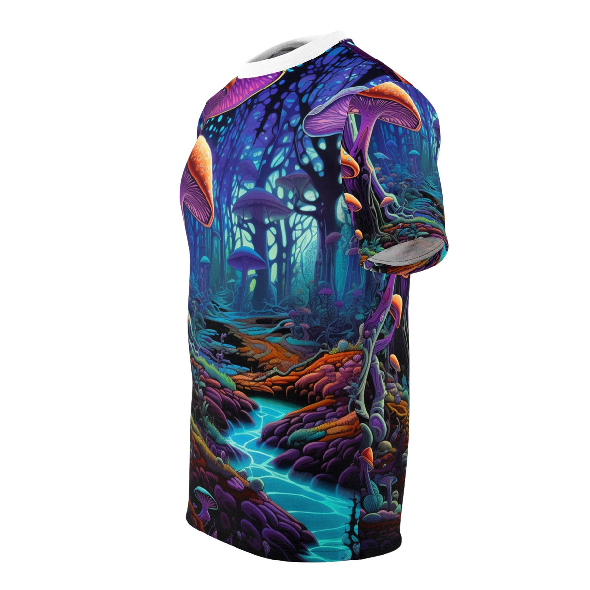 hippieartzone T-Shirt Leonardo Bellini - Unique Blacklight Fashion Tee