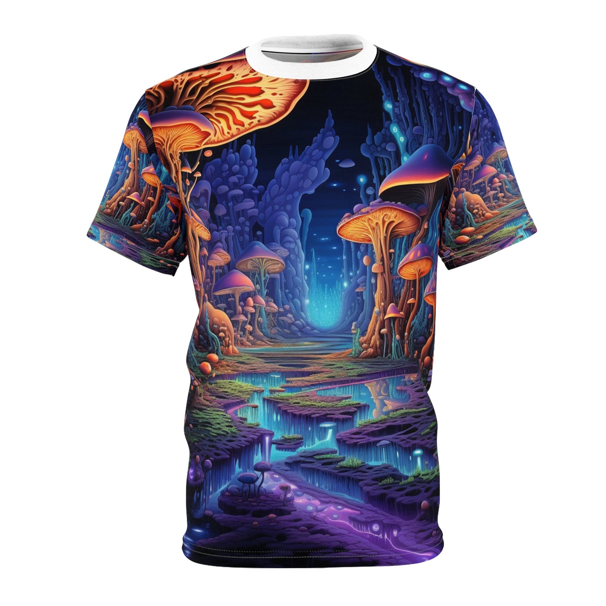 hippieartzone T-Shirt Celestina Dellamore - Unique Blacklight Fashion Tee