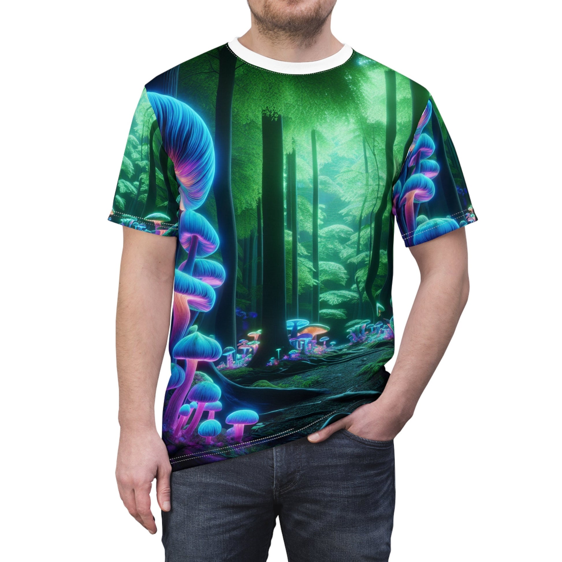 hippieartzone T-Shirt Benedetta Verrocchio - Blacklight Reactive Apparel