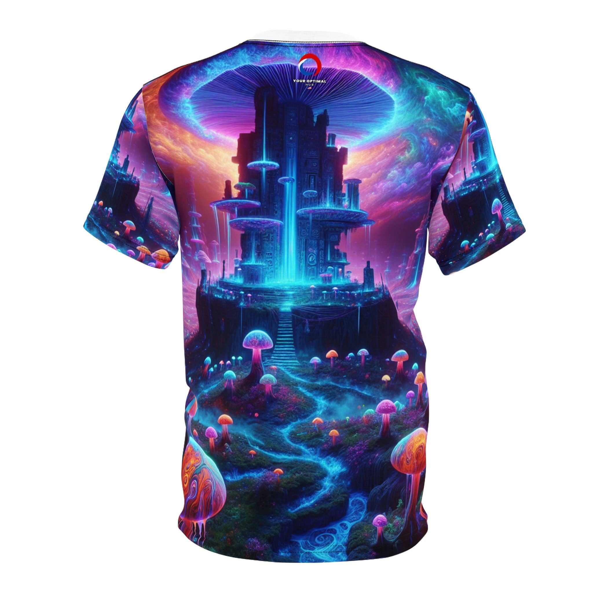 hippieartzone T-Shirt Eloise Pomeroy - Blacklight Reactive Apparel