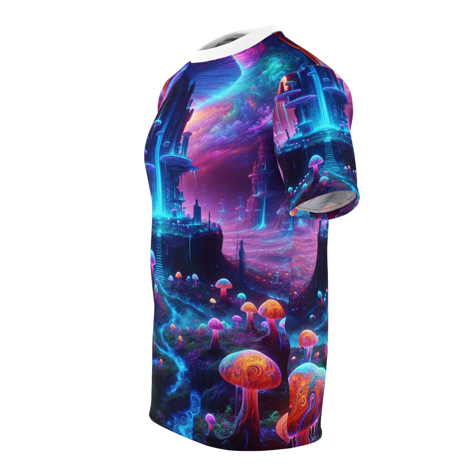 hippieartzone T-Shirt Eloise Pomeroy - Blacklight Reactive Apparel