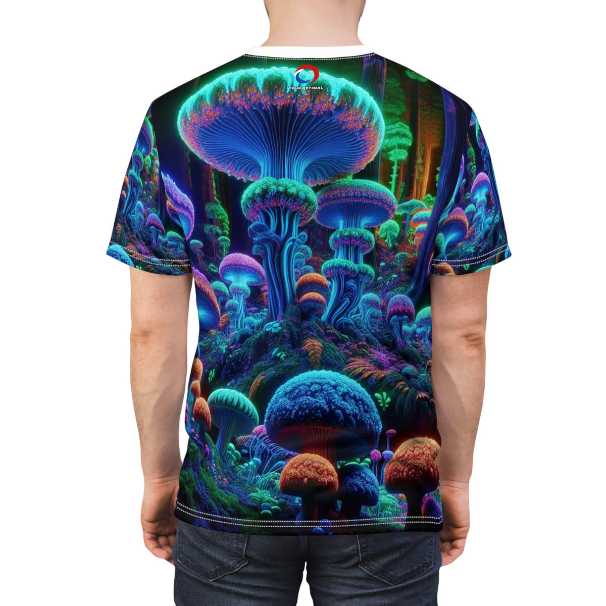 hippieartzone T-Shirt Benedetto Roselli - Blacklight Reactive Apparel