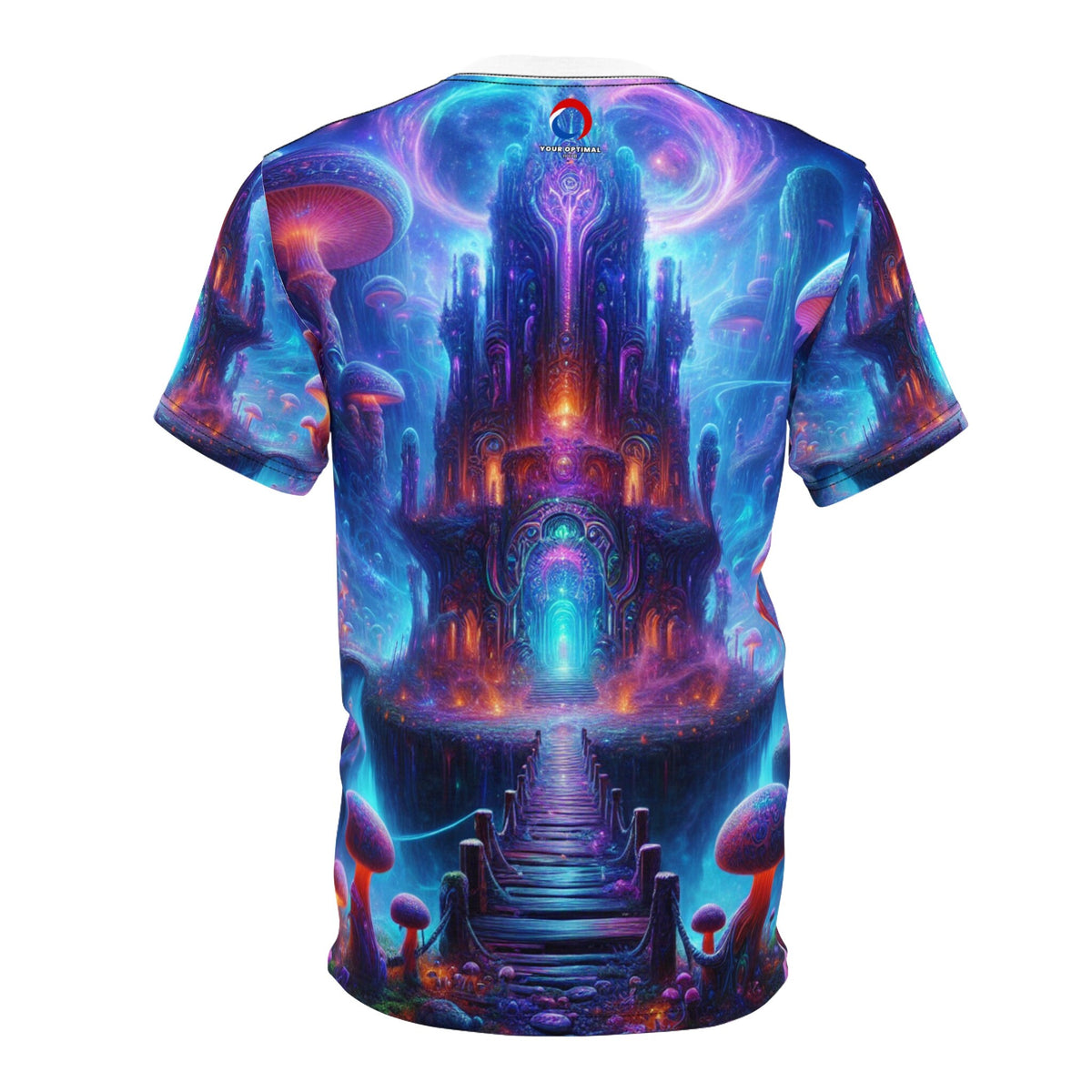 hippieartzone T-Shirt Leonora Dalvento - Blacklight Reactive Apparel