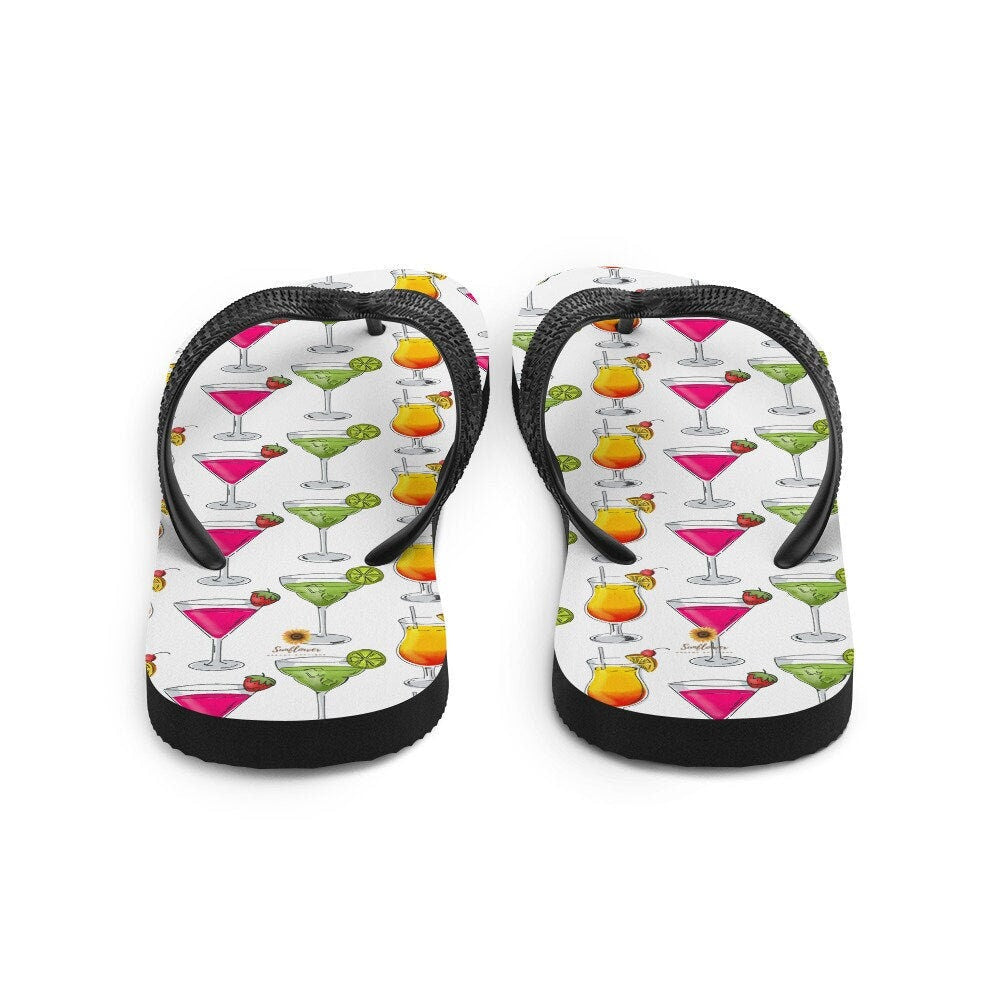 hippieartzone - Martinis Flip-Flops