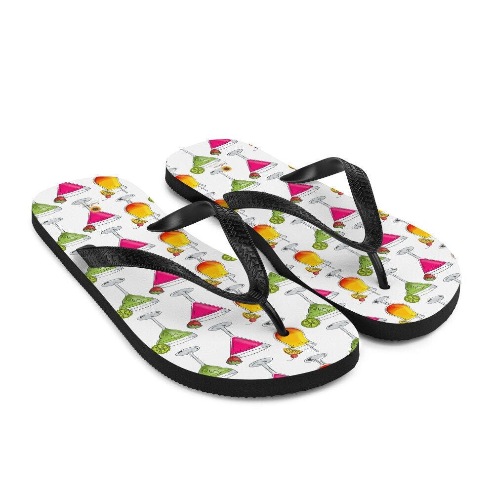 hippieartzone - Martinis Flip-Flops