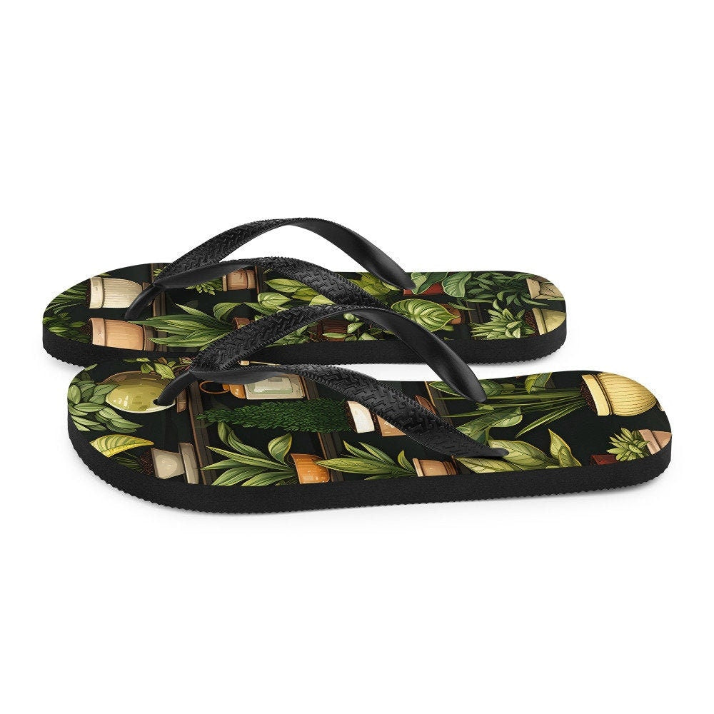 hippieartzone - PLANTS Flip-Flops