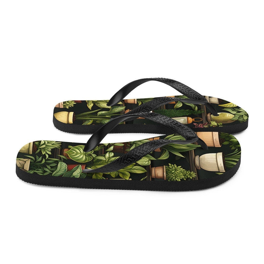 hippieartzone - PLANTS Flip-Flops