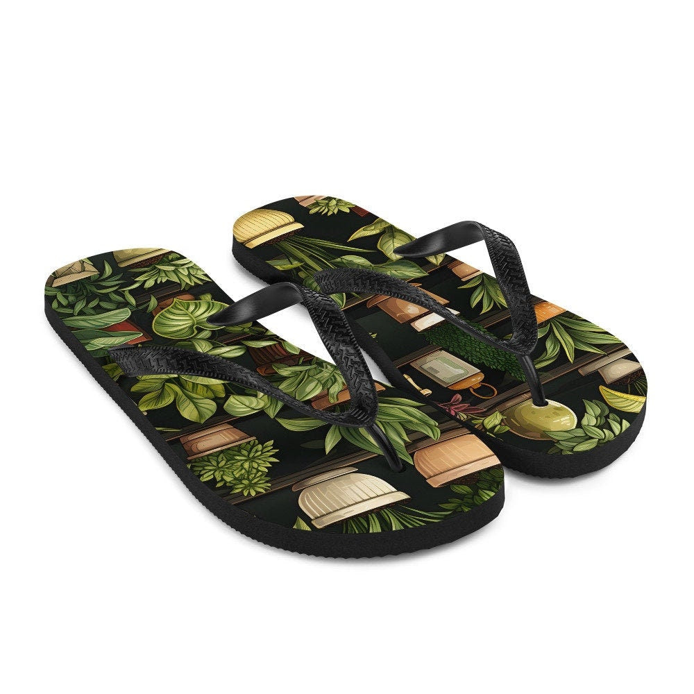 hippieartzone - PLANTS Flip-Flops