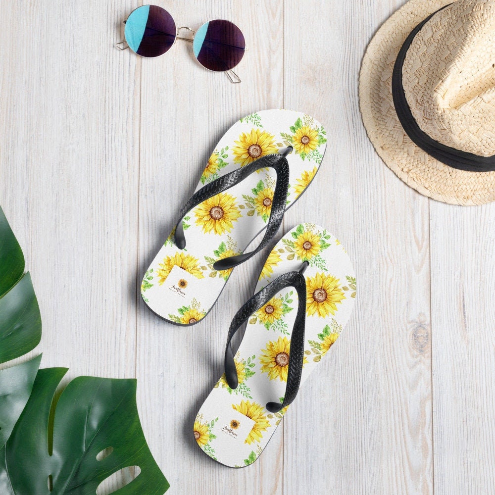 hippieartzone - Sunflower Flip-Flops