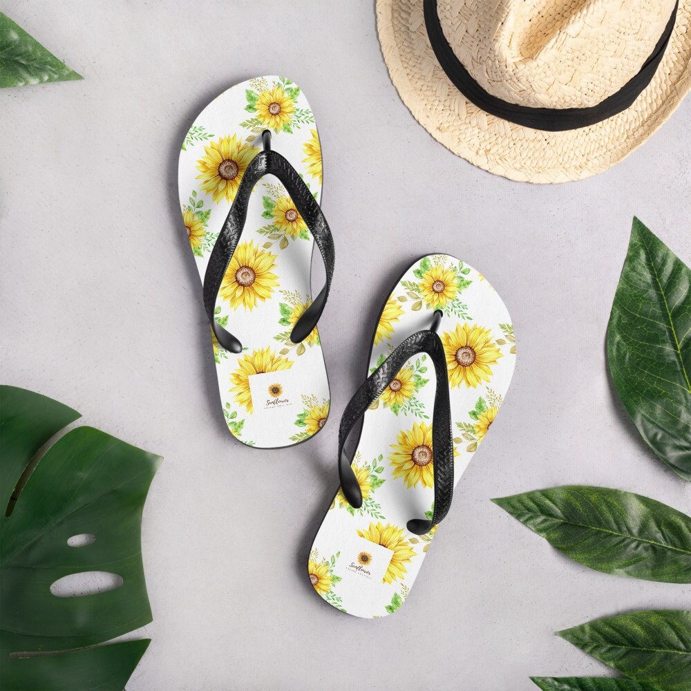 hippieartzone - Sunflower Flip-Flops