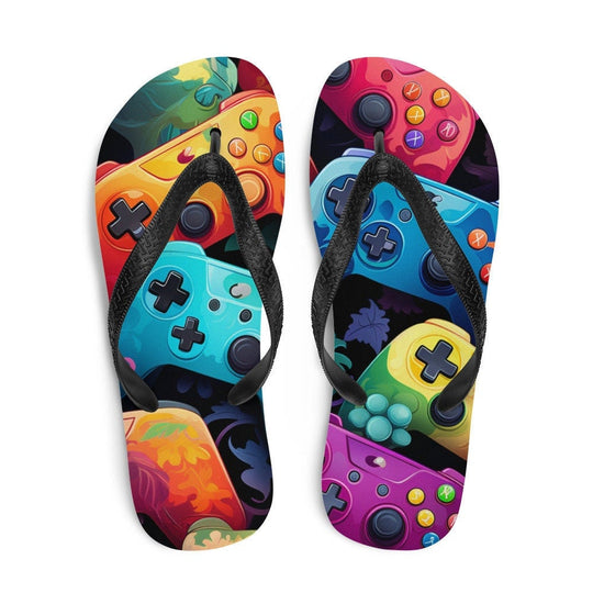 hippieartzone - The Gamer Flip-Flops