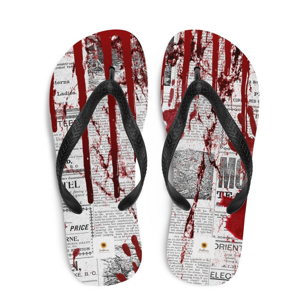 hippieartzone - Crime Scene Flip-Flops