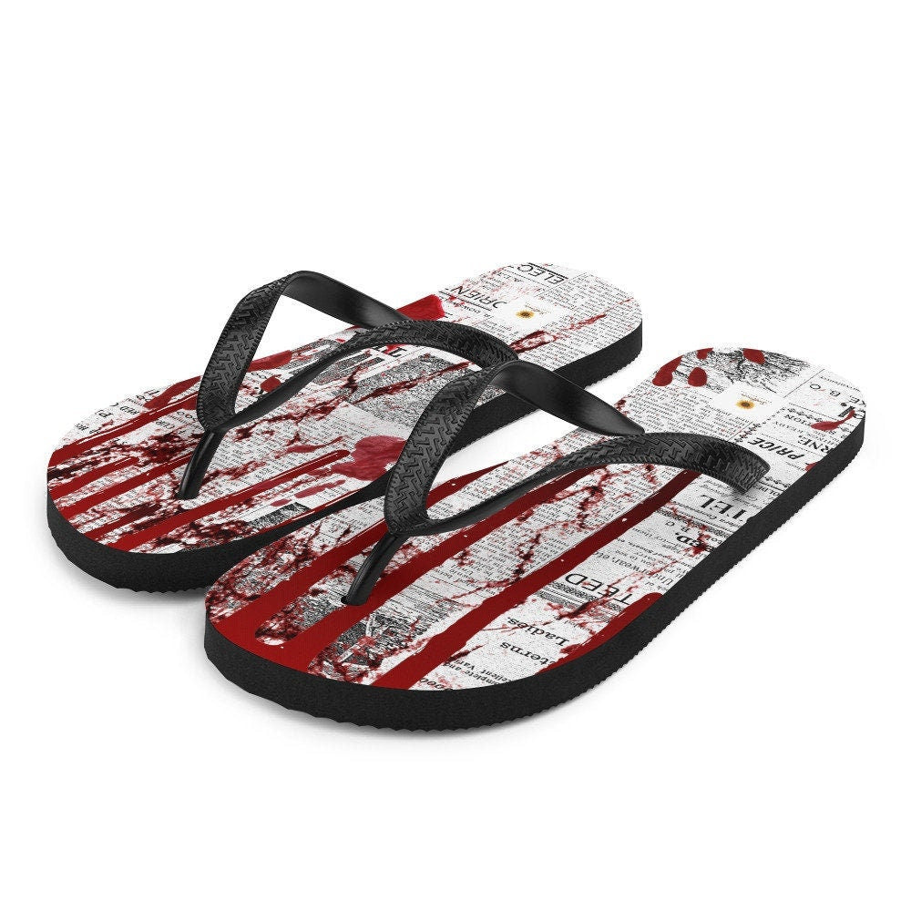 hippieartzone - Crime Scene Flip-Flops