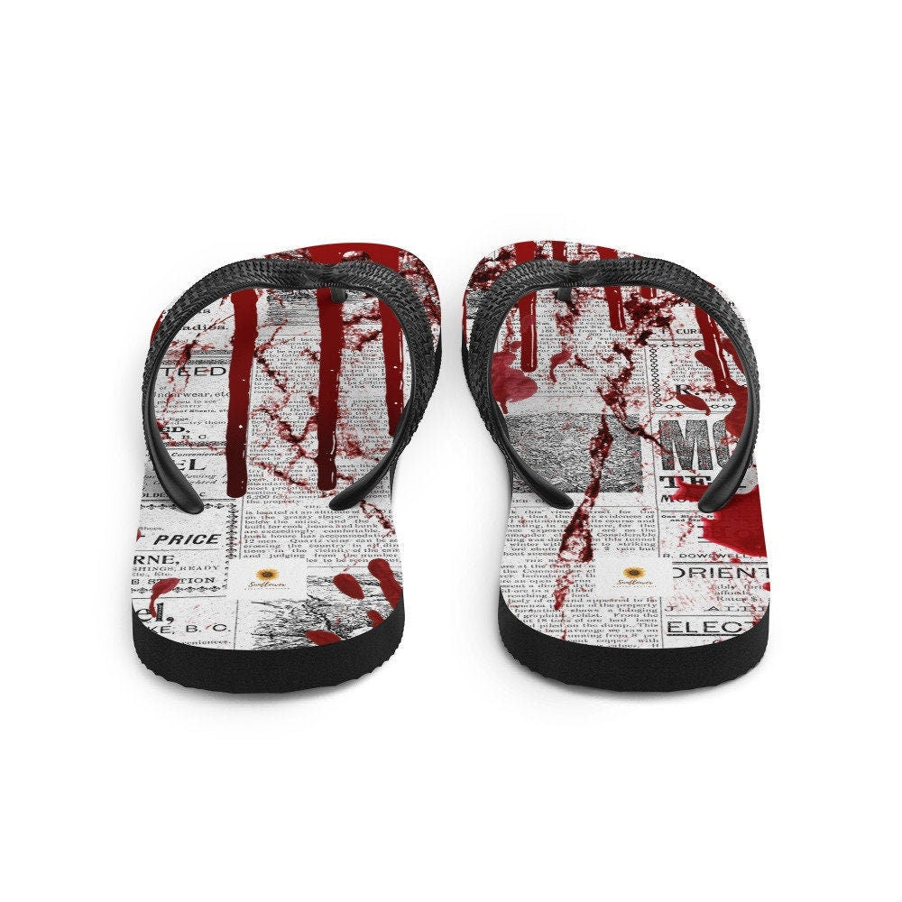 hippieartzone - Crime Scene Flip-Flops