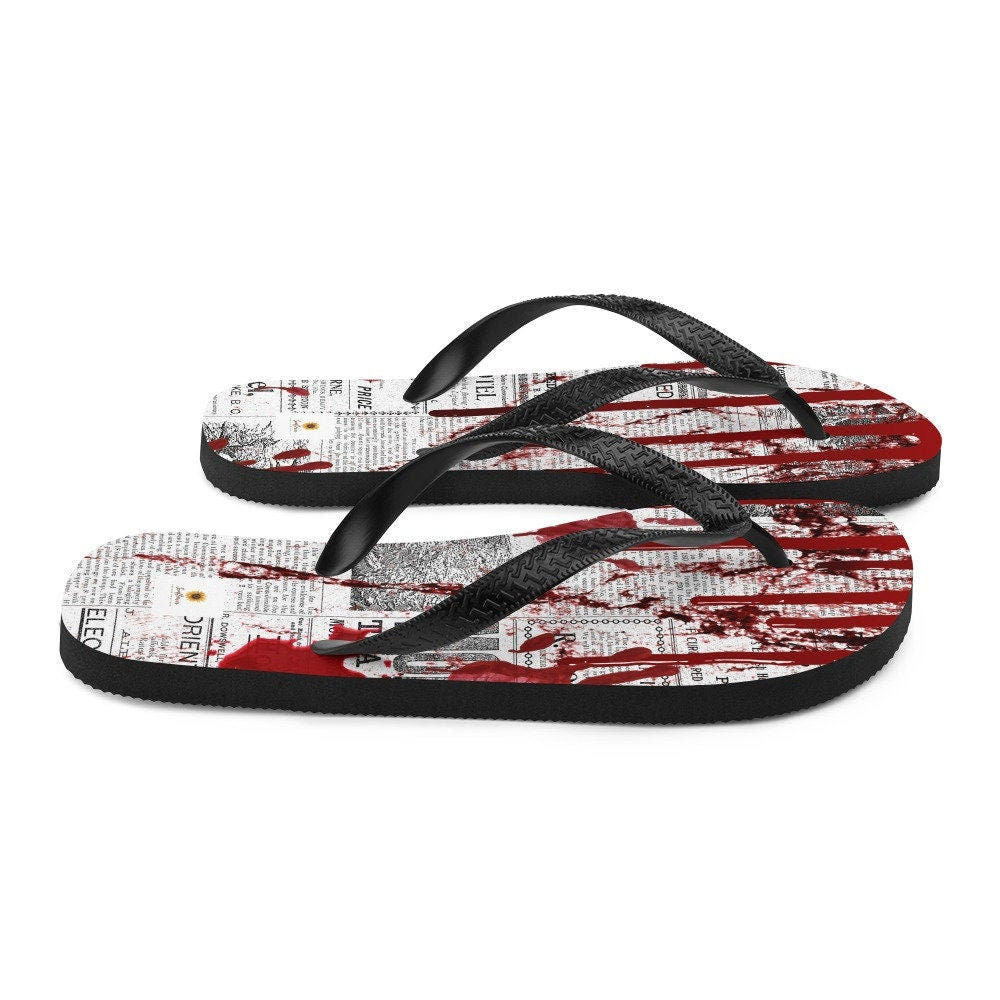 hippieartzone - Crime Scene Flip-Flops
