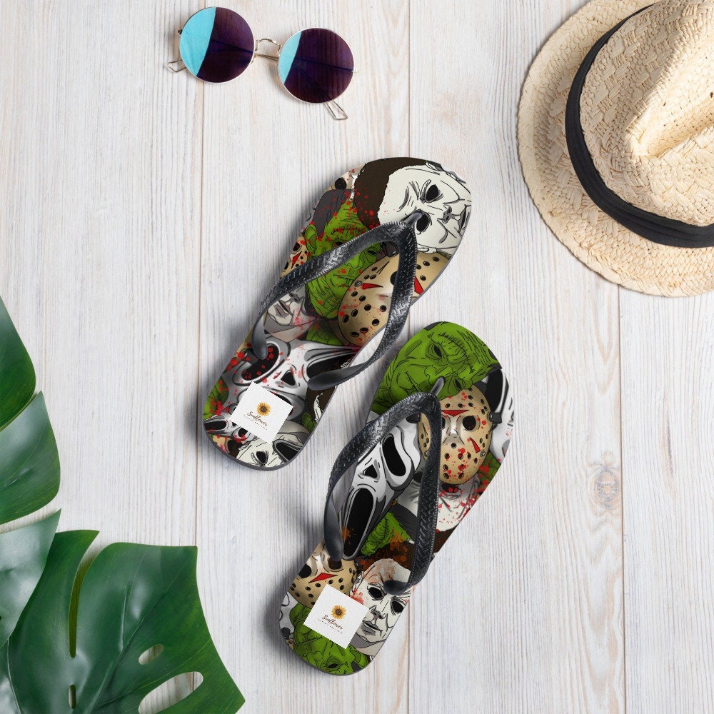 hippieartzone - Horror Movie Flip-Flops