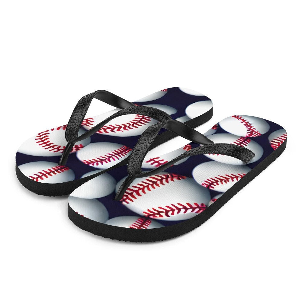 hippieartzone - Baseball Flip-Flops