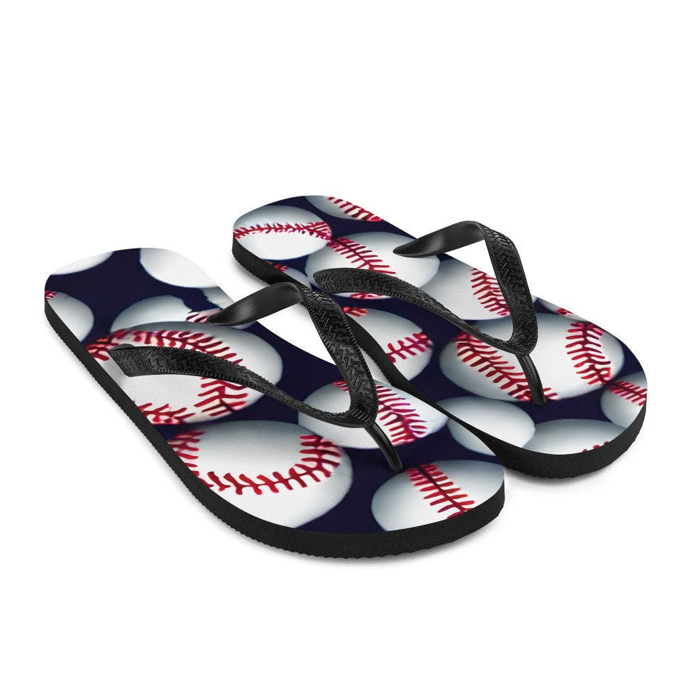 hippieartzone - Baseball Flip-Flops