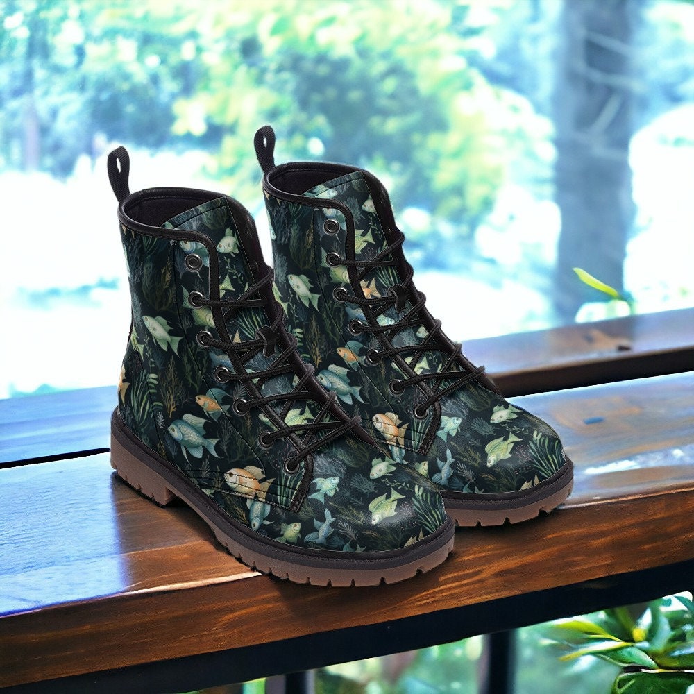 Hippie Art Zone - Mermaidcore Combat Boots