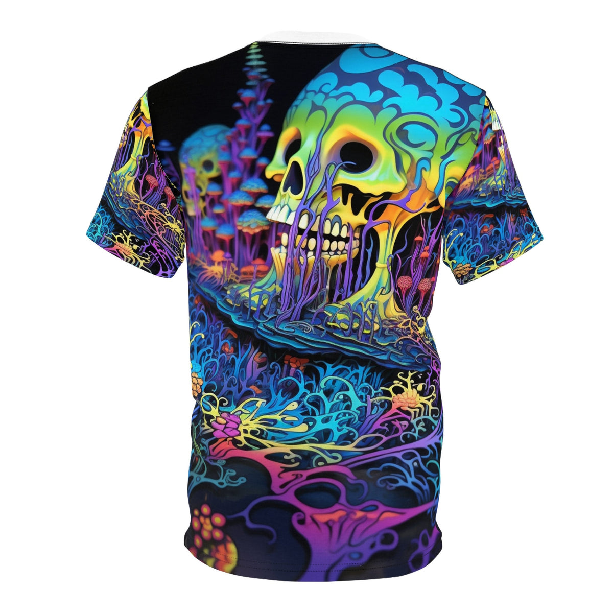 hippieartzone T-Shirt Aurelia VanBraunschweig - Psychedelic Camouflage Tee - Blacklight Reactive Apparel