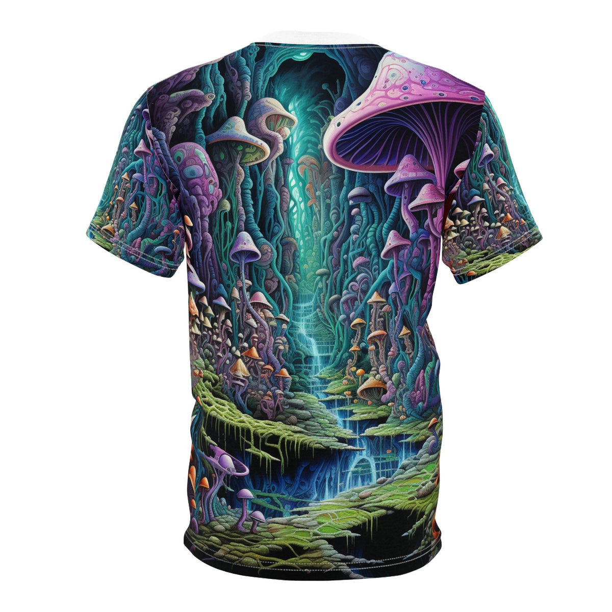 hippieartzone T-Shirt Benedicta Valentina - Psychedelic Camouflage Tee - Blacklight Reactive Apparel