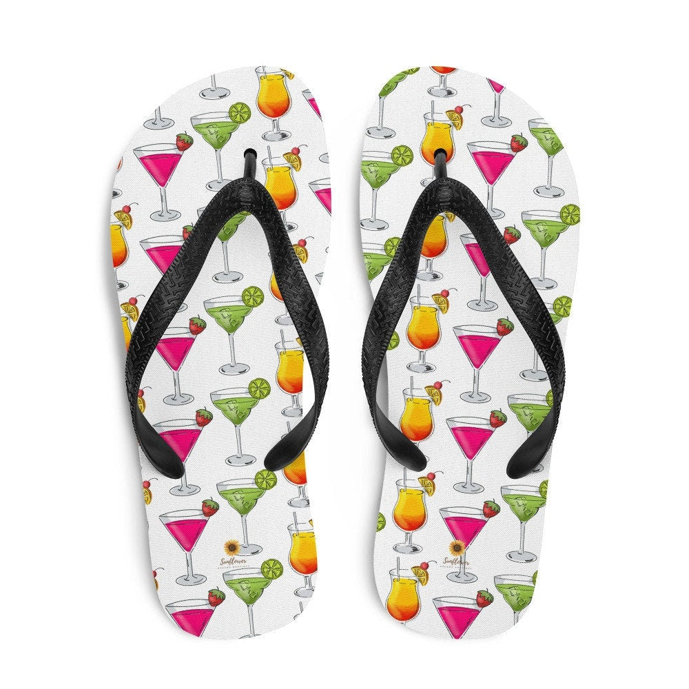 hippieartzone - Martinis Flip-Flops