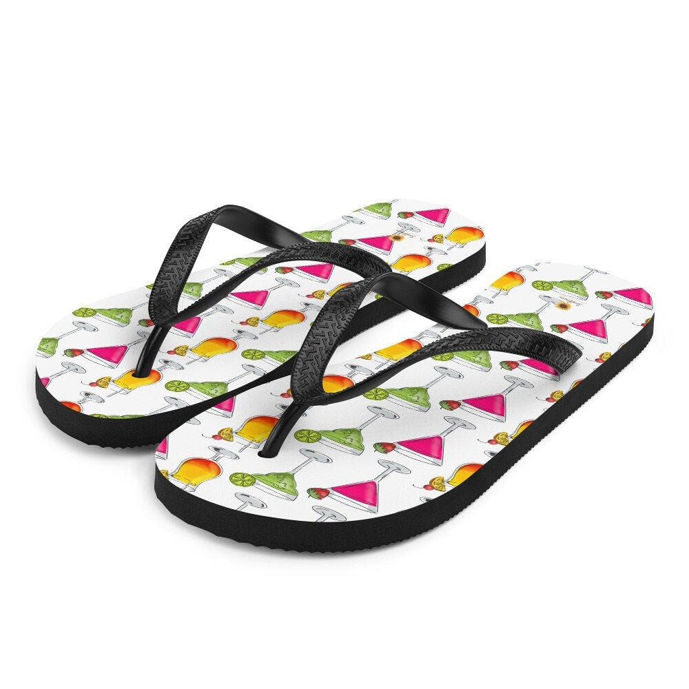 hippieartzone - Martinis Flip-Flops