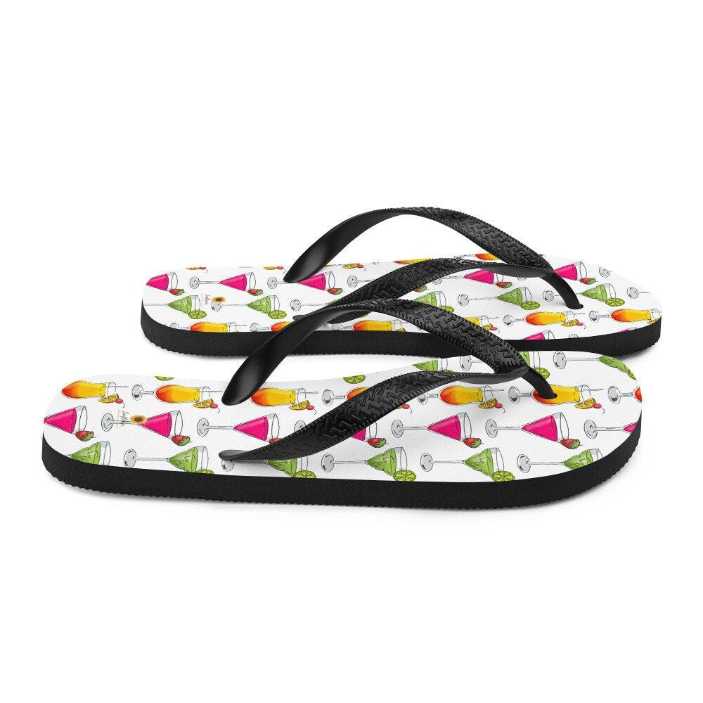 hippieartzone - Martinis Flip-Flops