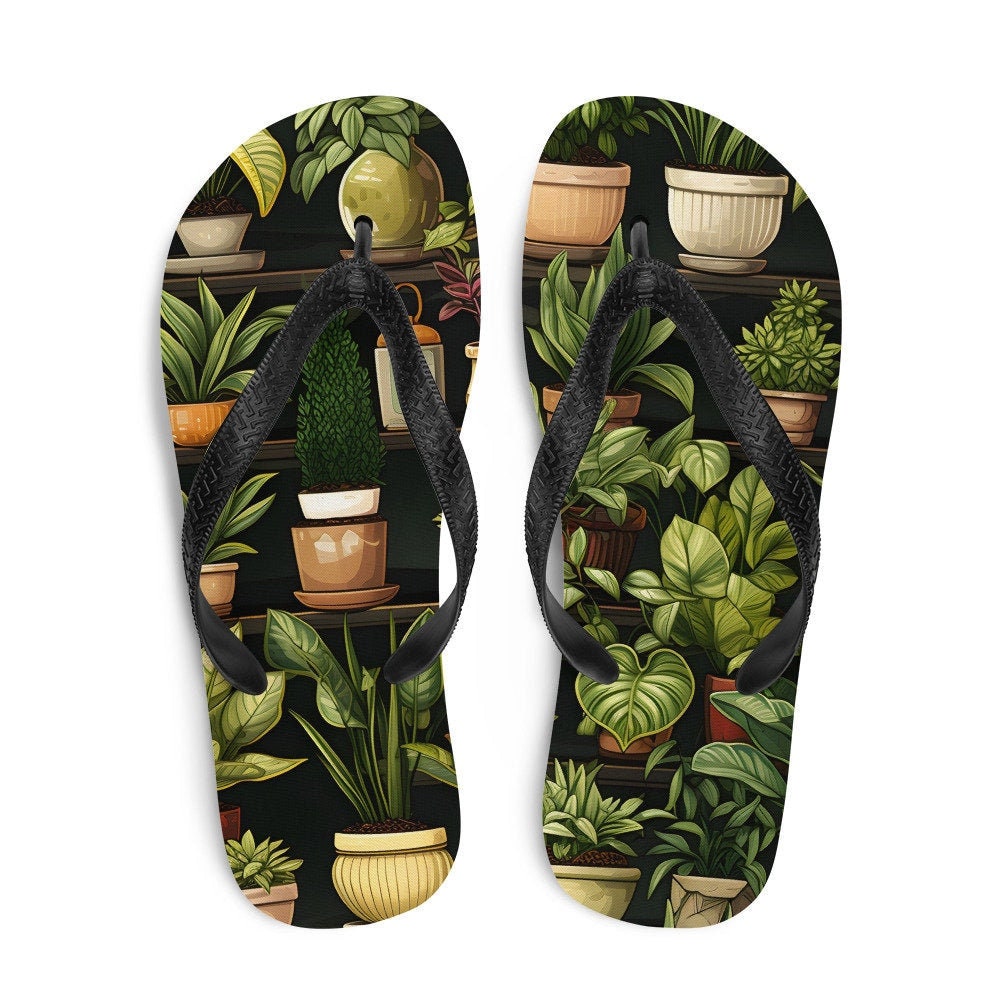 hippieartzone - PLANTS Flip-Flops