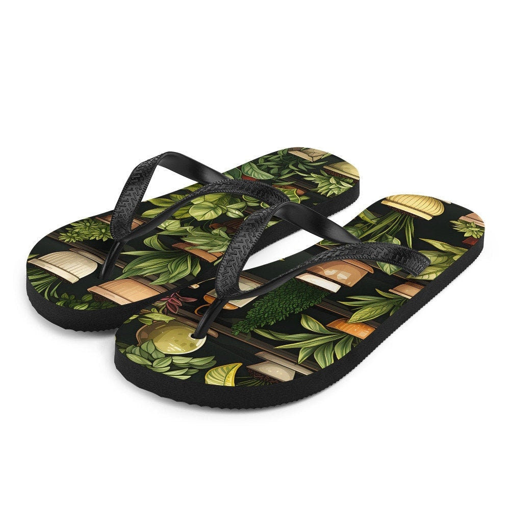 hippieartzone - PLANTS Flip-Flops
