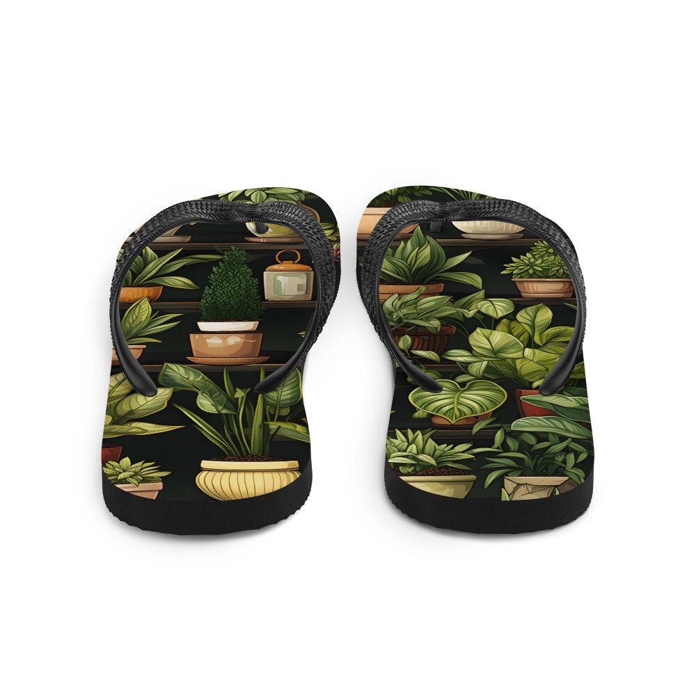 hippieartzone - PLANTS Flip-Flops