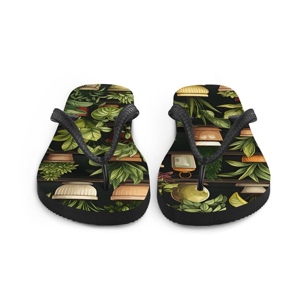 hippieartzone - PLANTS Flip-Flops