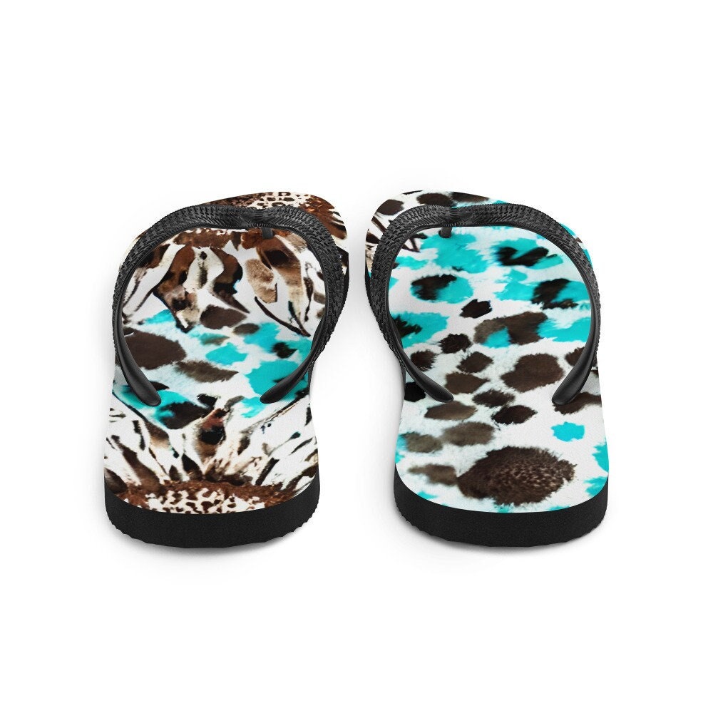 hippieartzone - Sunflower Watercolor Flip-Flops